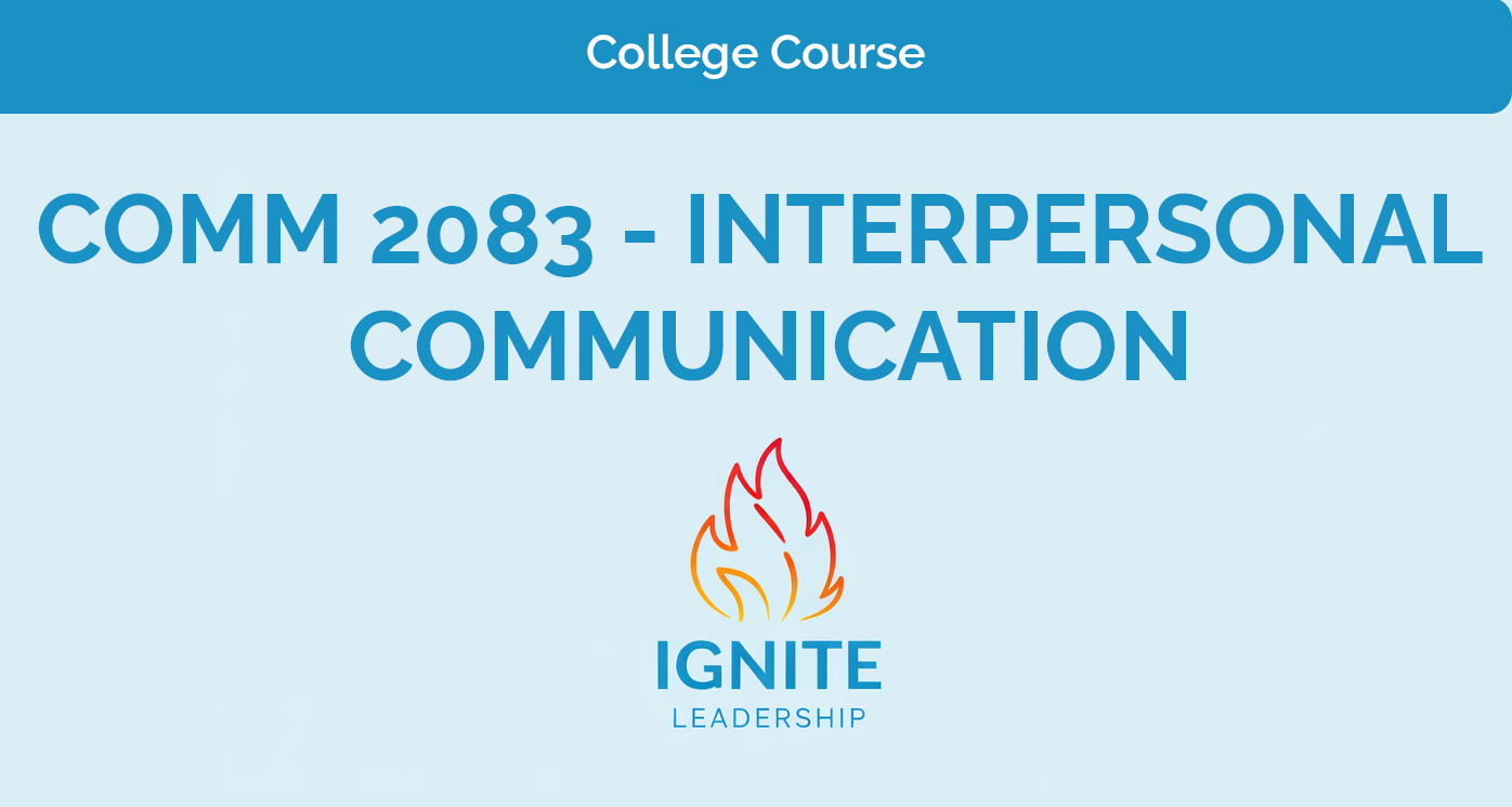 COMM 2083 – Interpersonal Communication