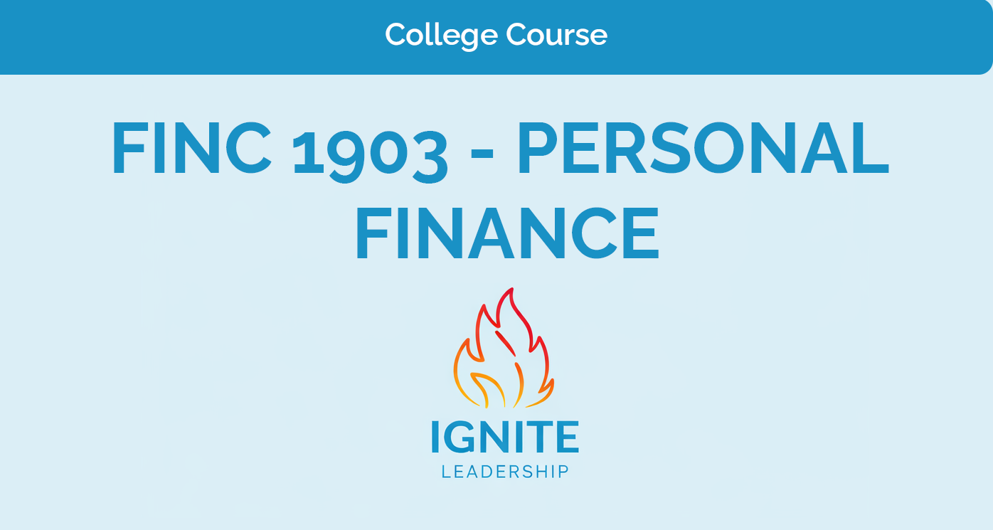FINC 1903 – Personal Finance