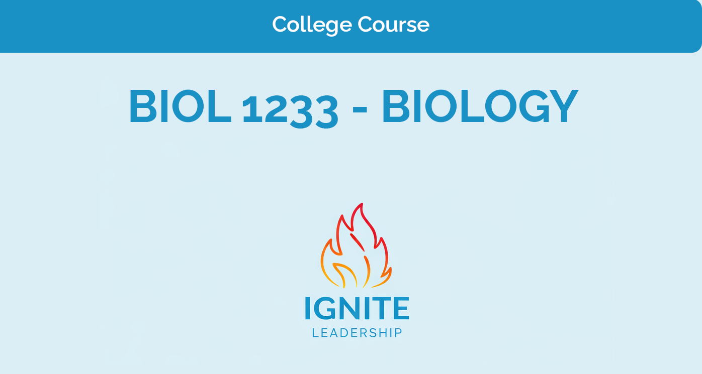 BIOL 1233 – Biology